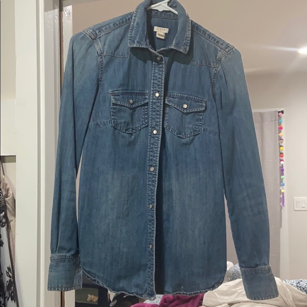 J crew factory denim button down